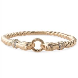 Gold Stella & Dot chimera bangle